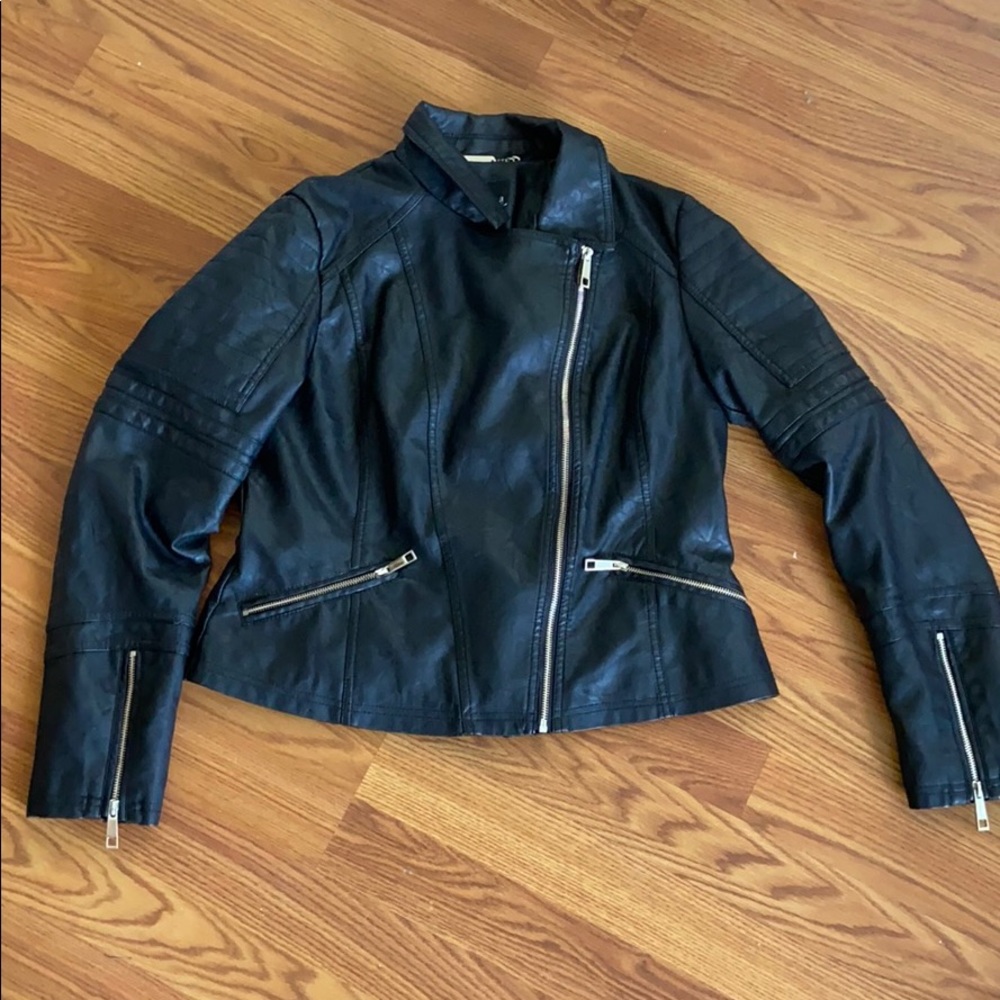 Faux leather jacket